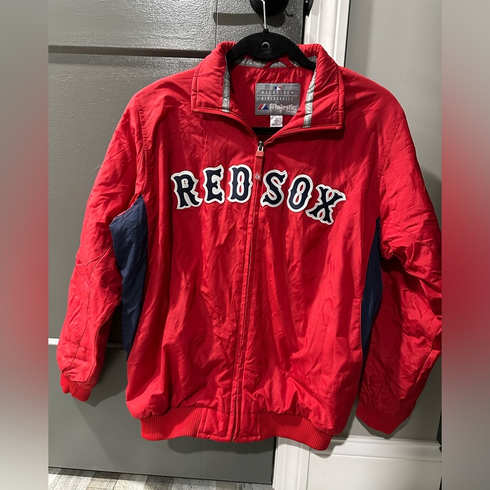 Boston Red Sox Jacket Child's  Size Large Majestic MLB Insulated Full Zip